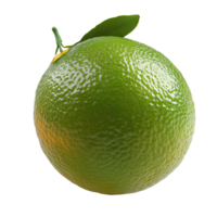 Fresh green tangerine with leaf isolated on a white background ready for culinary uses and health benefits, green orange tangerine isolated on white background png