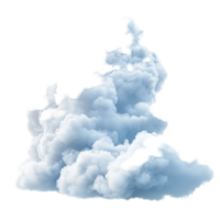 Soft white cloud over an isolated background creates a serene and tranquil atmosphere, Isolated soft cloud Transparent background png