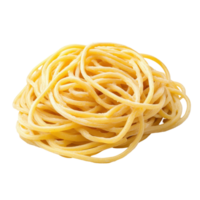Bucatini pasta arranged in a perfect mound on a clean white background for culinary display and inspiration, Bucatini pasta isolated onisolated on white background png