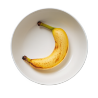 Sliced banana in a bowl isolated on a clean Transparent background for a fresh and healthy snack idea, slice banana in bowl isolated on background png