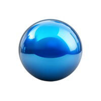 Blue Glitter Ball Floating On Transparent Background png
