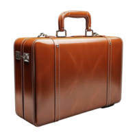 Retro Travel Brown Suitcase Prop Transparent Background png
