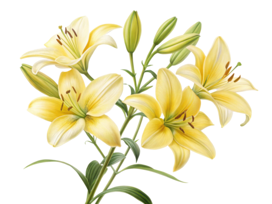 beautiful-yellow-lilies-bloom-