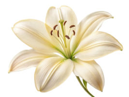 beautiful lily flower with delicate petals showcases its elegance and charm, perfect for adding touch of nature beauty to any setting png