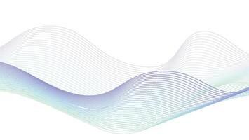 Smooth Digital Curves with Gradient Motion Effect vector