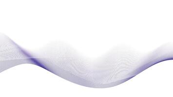 Minimalist Wavy Line Design in Soft Purple Gradient vector