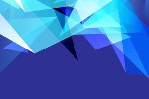 Abstract geometric polygon shape on blue color Background vector