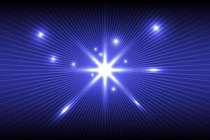 Light effect with a burning comet laser beam, meteor, shooting star, Technology Space concept vector