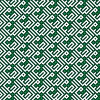 A green and white geometric pattern vector