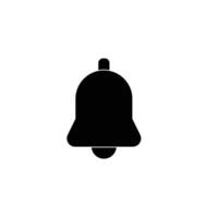 Notification bell icon in flat style. Incoming inbox message on isolated background. vector
