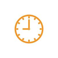 clock icon. wall clock. time icon in color on white background. vector