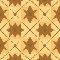 A brown and beige pattern with stars vector