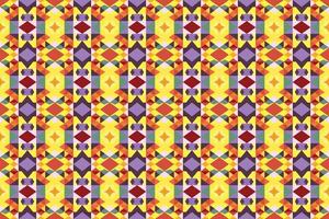 A colorful pattern with geometric shapes vector