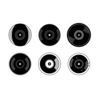 Vinyl Record Icon Design for Digital Print - High-Quality Graphics vector