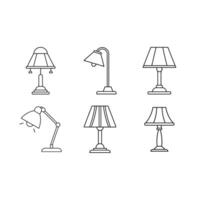 Table Lamp Icon - Printable Graphic Design File for Microstock vector