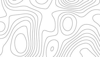 Abstract Contour Map Background Design. Minimalist Topographic Line Art vector