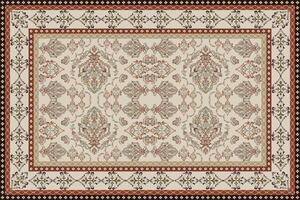 Damask rug pattern,Navajo carpet design Thai carpet pattern,Native American,motif geometric.Rug design for decor.Rug pattern blanket,woven carpet illustration.Boho geometric,Aztec ethnic decor. vector