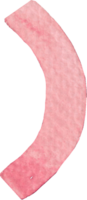 Numeric Parentheses Back or Parentheses Back symbol that is drawn and painted by hand in light red watercolor of fine art style png
