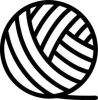 Minimalist Ball of String Icon Concept vector