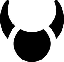 Artistic Devil Horns Icon Representation vector