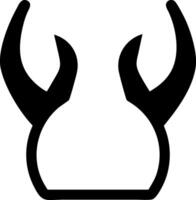 Simple Devil Horns Symbol Set vector