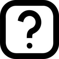 Thoughtful Question Mark Icon Representation vector
