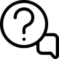 Communication Question Mark Icon Representation vector
