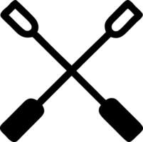 Simple Oars Symbol Set vector