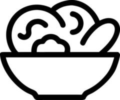 Simple Salad Symbol Set vector