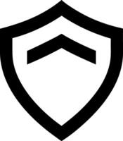 Minimalist Shield Icon Concept vector