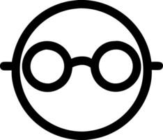 Eye-Catching Round Spectacles Icon Collection vector