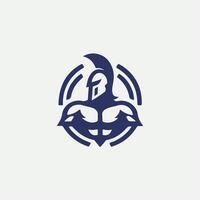 Command Linear Spartan Collection Logo Design vector