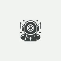 Hyper Mechs Robot Logo vector