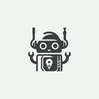 Robot Edge Logo vector