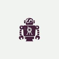 Digital Mech Robot Logo vector