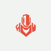 Robotic pert Robot Logo vector