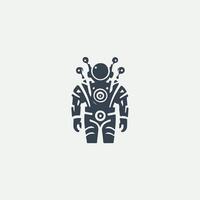 Bot Verse Robot Logo vector