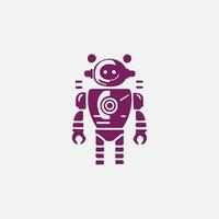 Mech Bots Robot Logo Design vector