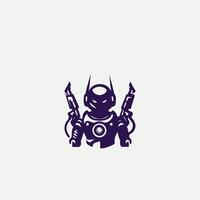 Mech Robot Logo Design vector
