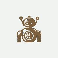 Future Mechs Robot Logo Design vector