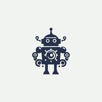 Horizon Labs Robot Logo Design vector