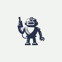 Cybotics Robot Logo Design vector