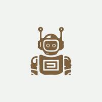 Genesis Labs Robot Logo Design vector