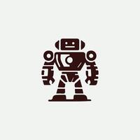 Mecha Minds Tech Robot Logo Design vector