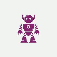 Botics Robot Logo Design vector