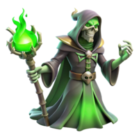 magnificent classic A Powerful Lich Casting a Spell of Necroman high quality png