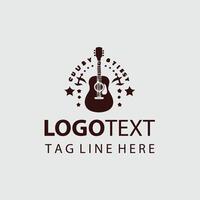Pulse Craft Guiter Logo Design vector