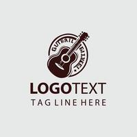 Strum Pulse Guiter Logo Design vector