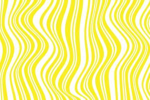 simple abstract white color vertical distort wavy line pattern on yellow background yellow and white wavy line pattern with abstract optical illusion effect for modern and decorative design vector