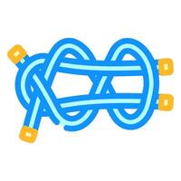 double sheet bend nautical knot color icon illustration vector